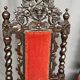 Set of 4 antique Renaissance-style oak chairs.