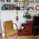 Bridge armchair with mustache back
