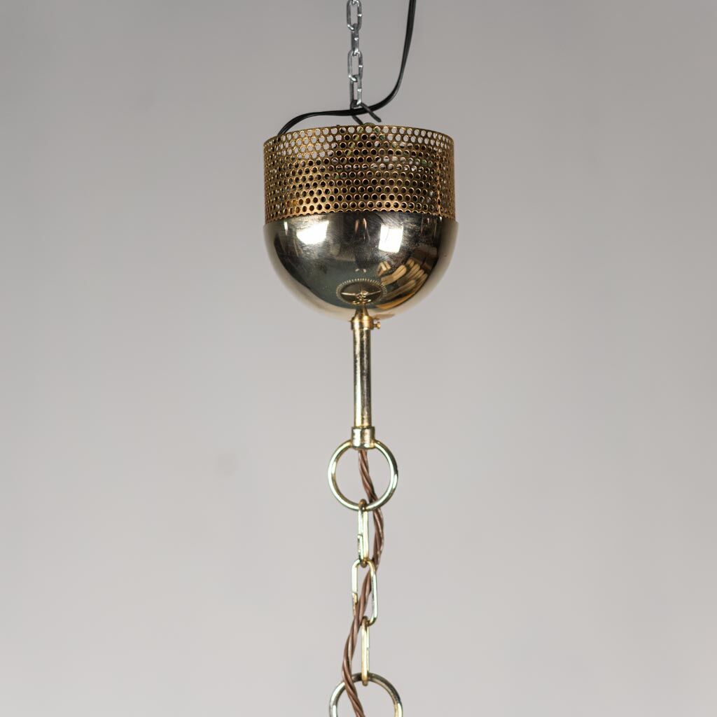 Chandelier 6 lights metal brass 70