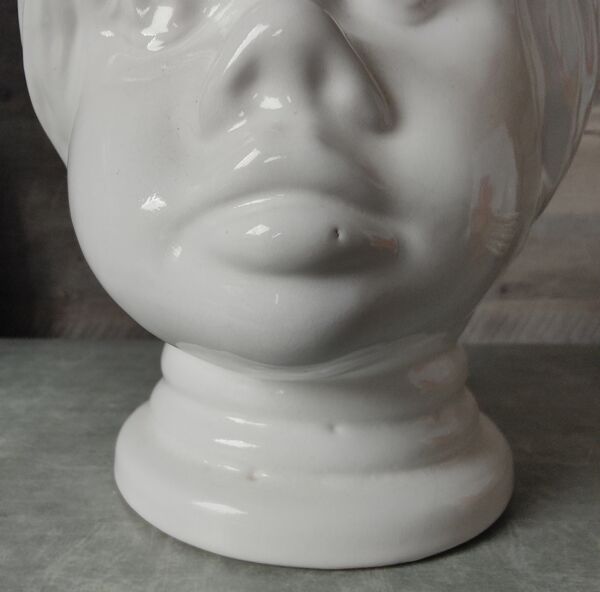 Cache pot tête de nubien