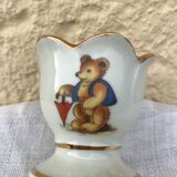 Limoges porcelain teddy bear egg cup