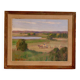 Oil on panel "Landscape" by Karl Abel