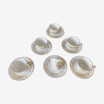 Service de tasses porcelaine de Digoin