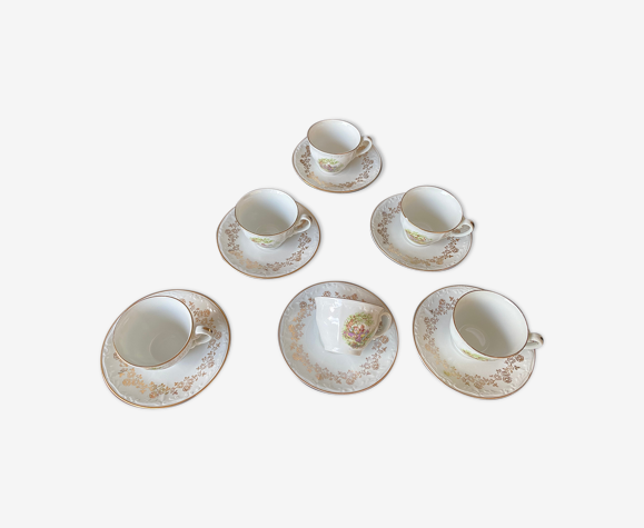 Service de tasses porcelaine de Digoin