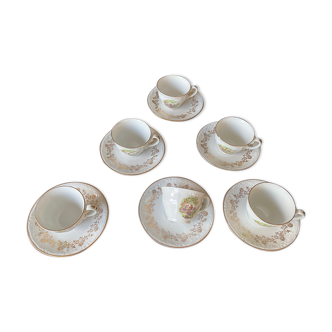 Digoin porcelain cup service