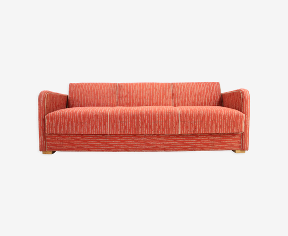 Canapé lit Art Déco, conçu par Jindřich Halabala, années 1930