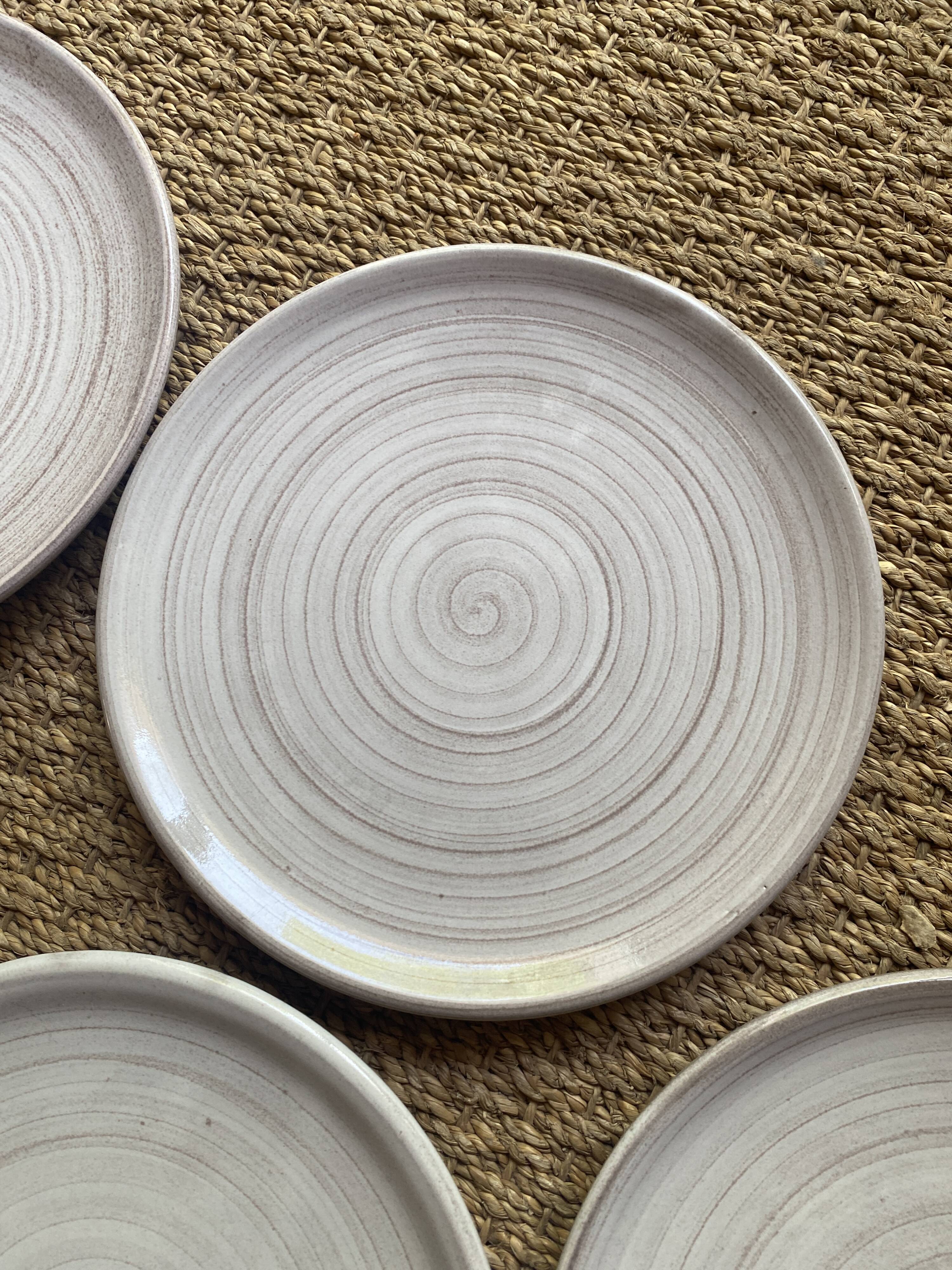 6 Danish ceramic plates
