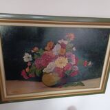 Magnifique tableau - nature morte bouquet de Henri Jacques Delpy