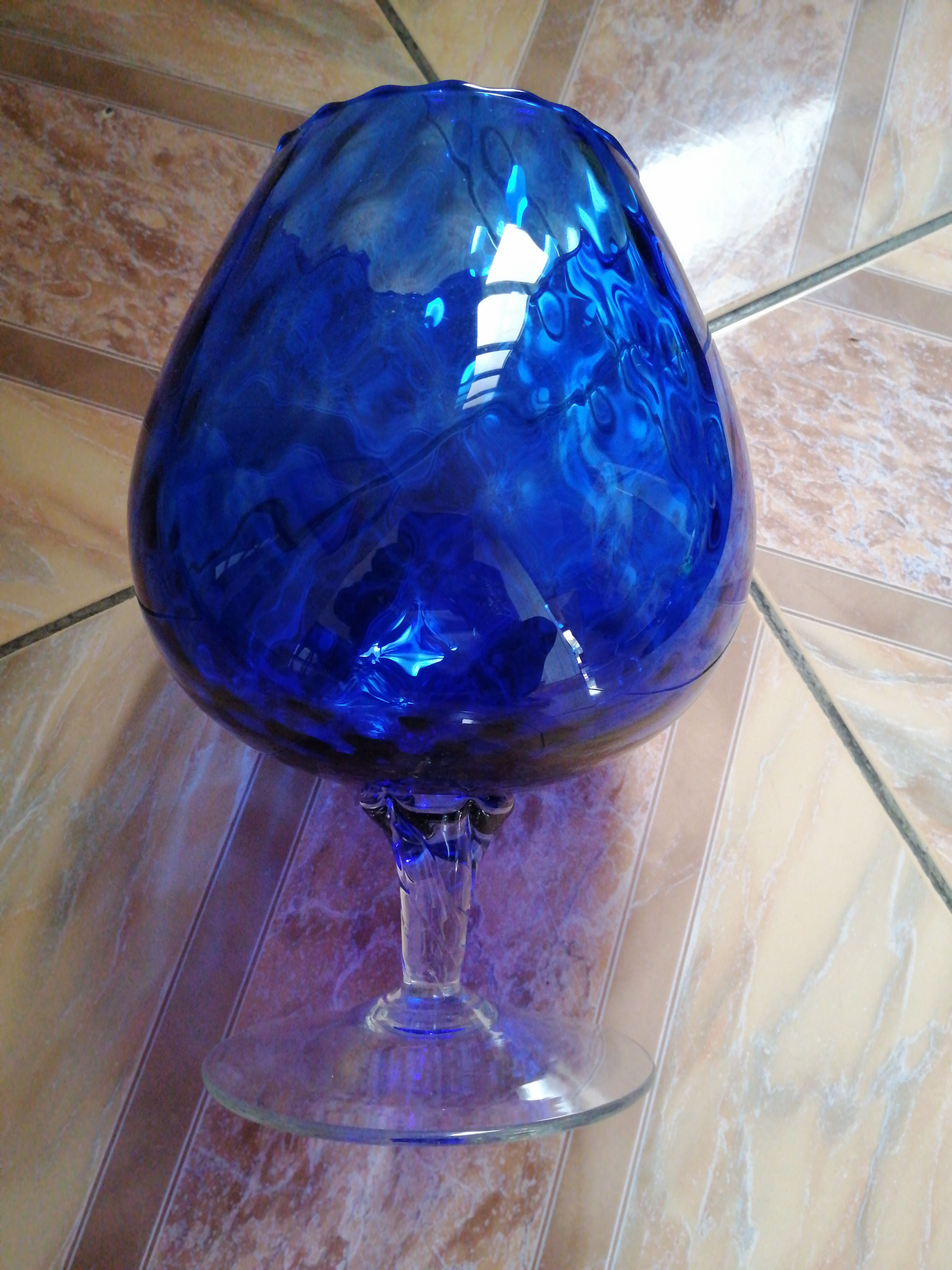 Blown glass vase