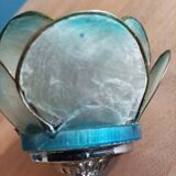 Wall lamp Lotus flower petal mother-of-pearl patinated chrome metal base dp 1123672