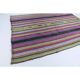 Vintage Turkish Hand-Knotted Wool Cotton Purple Kilim Area Rug 148x205