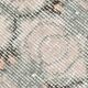Tapis oriental turc vintage gris et crème