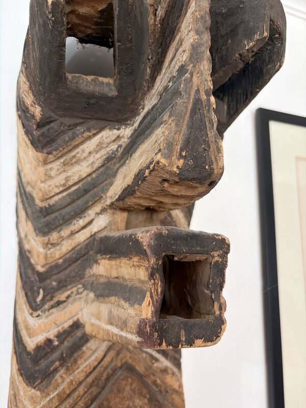 Objet décoration africain masque en bois