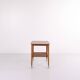 Side table with shelf on wheels - teak - Danish design - 1960s