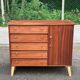 Commode buffet scandinave en acajou des années 50
