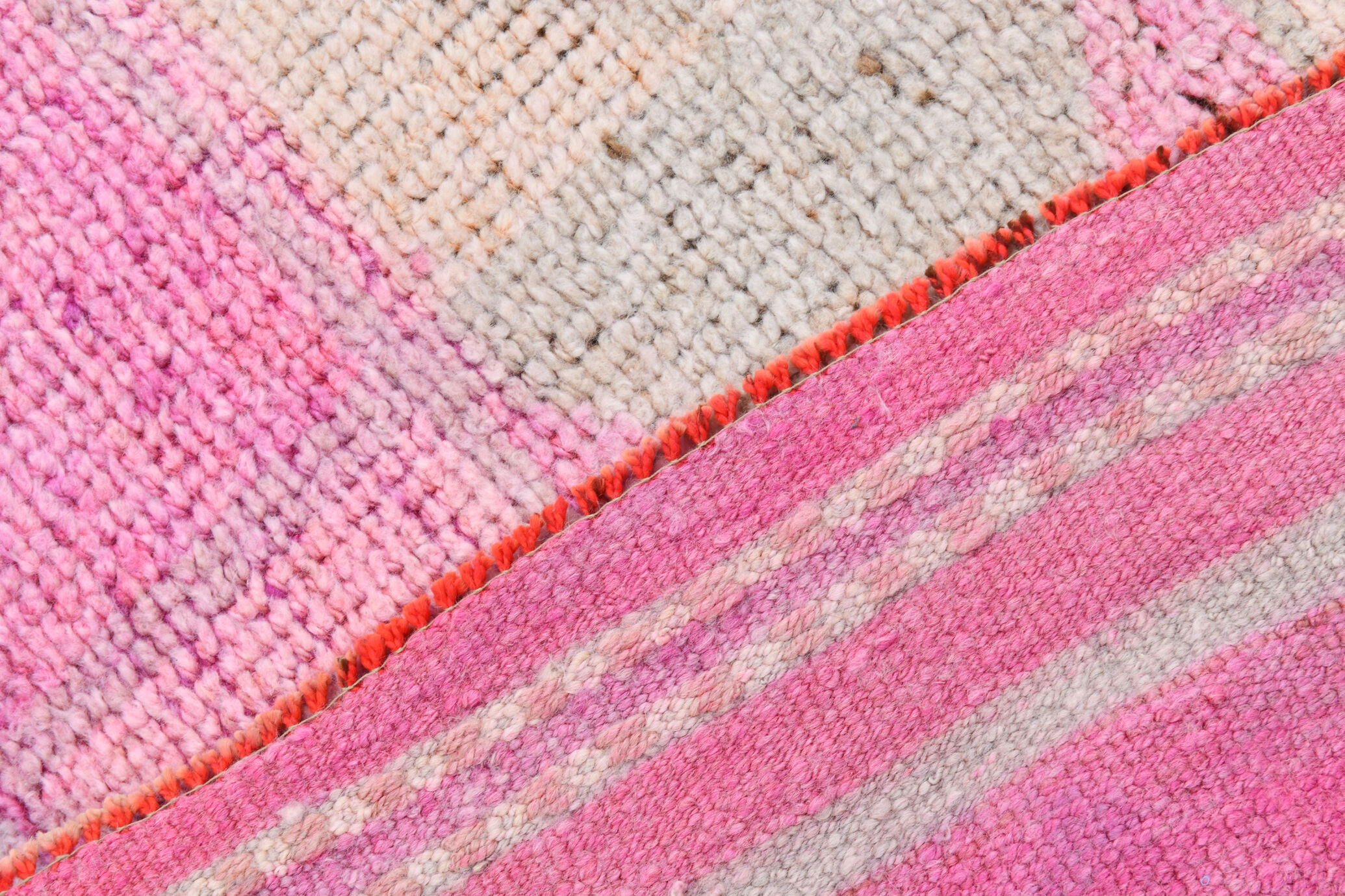 3x11 pale pink vintage runner rug 104x328cm