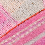 3x11 pale pink vintage runner rug 104x328cm