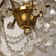 Chandelier with tassels with five arms of light, gilded metal, late 19th century