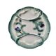 Artichoke plate Digoin in majolica faience barbotine