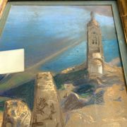 Tableau Edouard Pannetier (1884-1965) Eastern Mediterranean Estuary