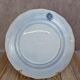 Antique English plate BWM & Co – Rose & Ivy pattern – registered 1868 – blue and black decoration.