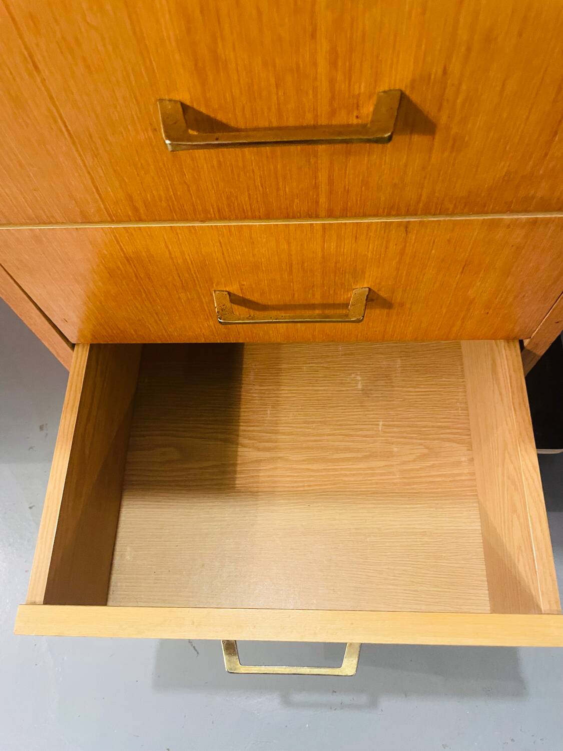 Vintage desk Maison Capelle circa 1960