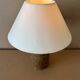 Vintage enamelled stoneware table lamp