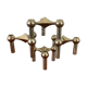 4 candlesticks Frtiz Nagel vintage 70s