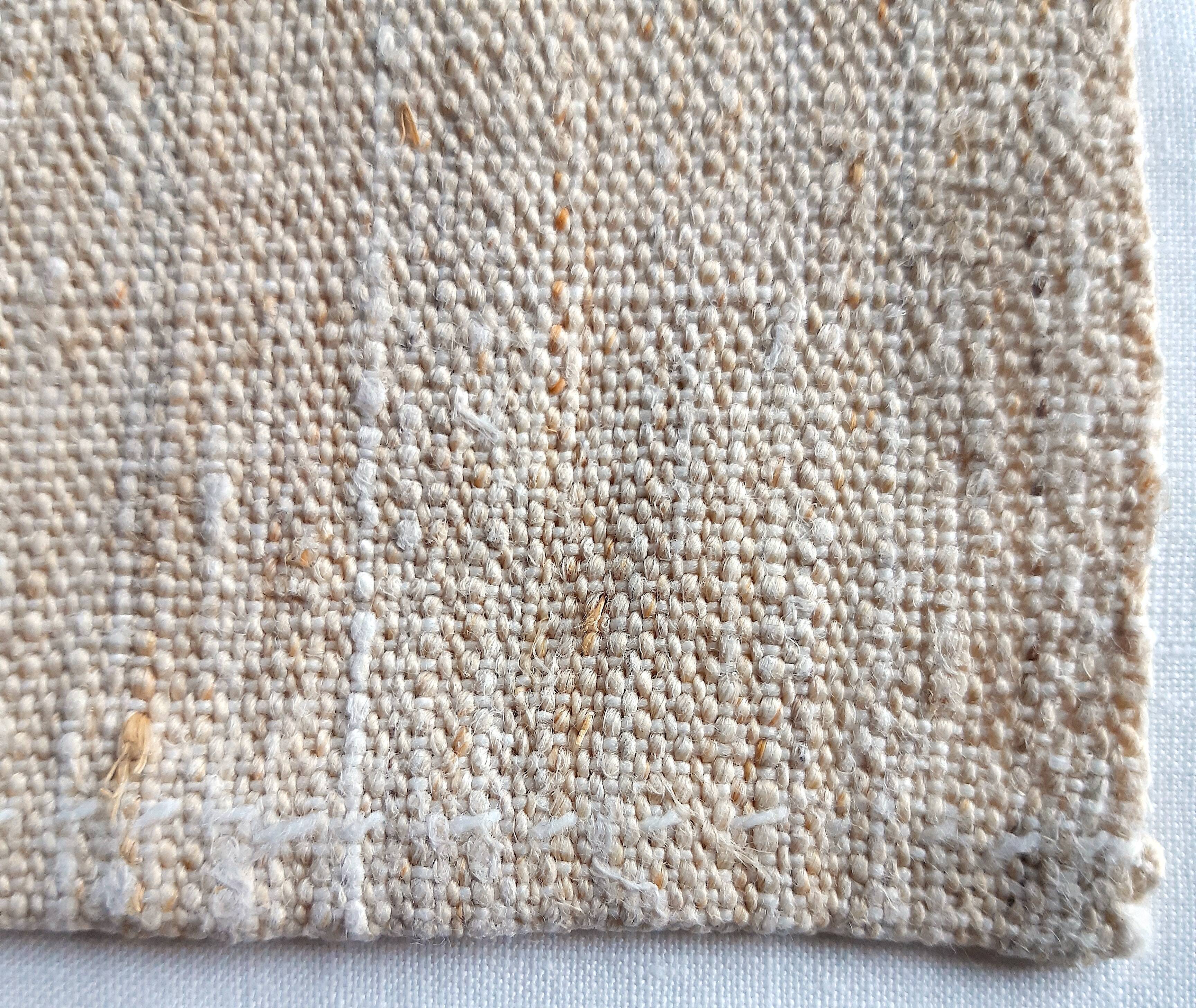 Rustic hemp tablecloth 162 x 96 cm