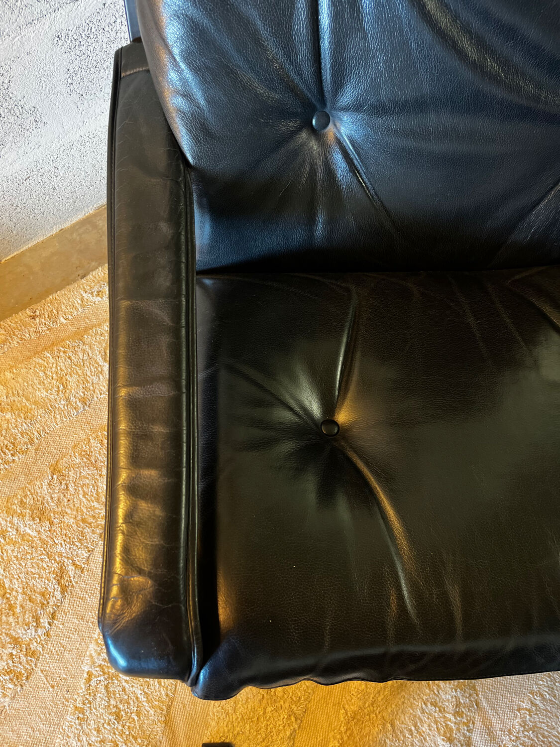 Scandinavian leather armchair