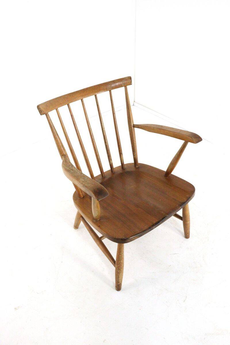 Vintage Dutch design spindle chair