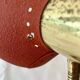Cocotte lamp from the 1950s, painted metal and brass.