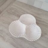 Caugant style 3 shell appetizer dish in Portuguese ceramic