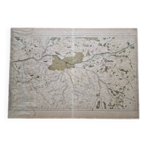 Engraved map of the elections of Tours, Amboise, Loches, Loudun... Jaillot 1711