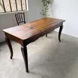 Table de ferme bureau noyer XIXème