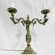 Pair of girandoles 3 bronze lights