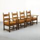 Set of four Oak armchairs 1940´s