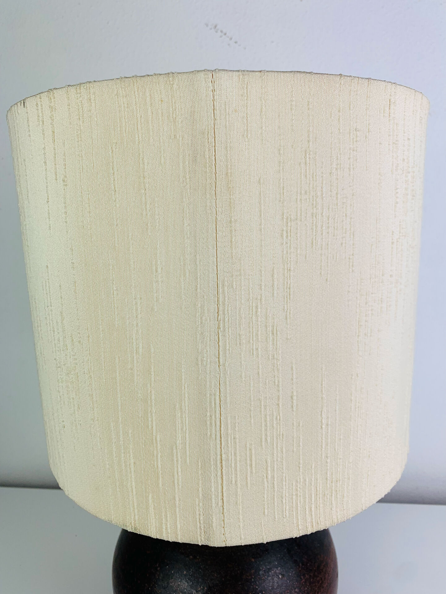 Lampe boule grès vintage, années 60 