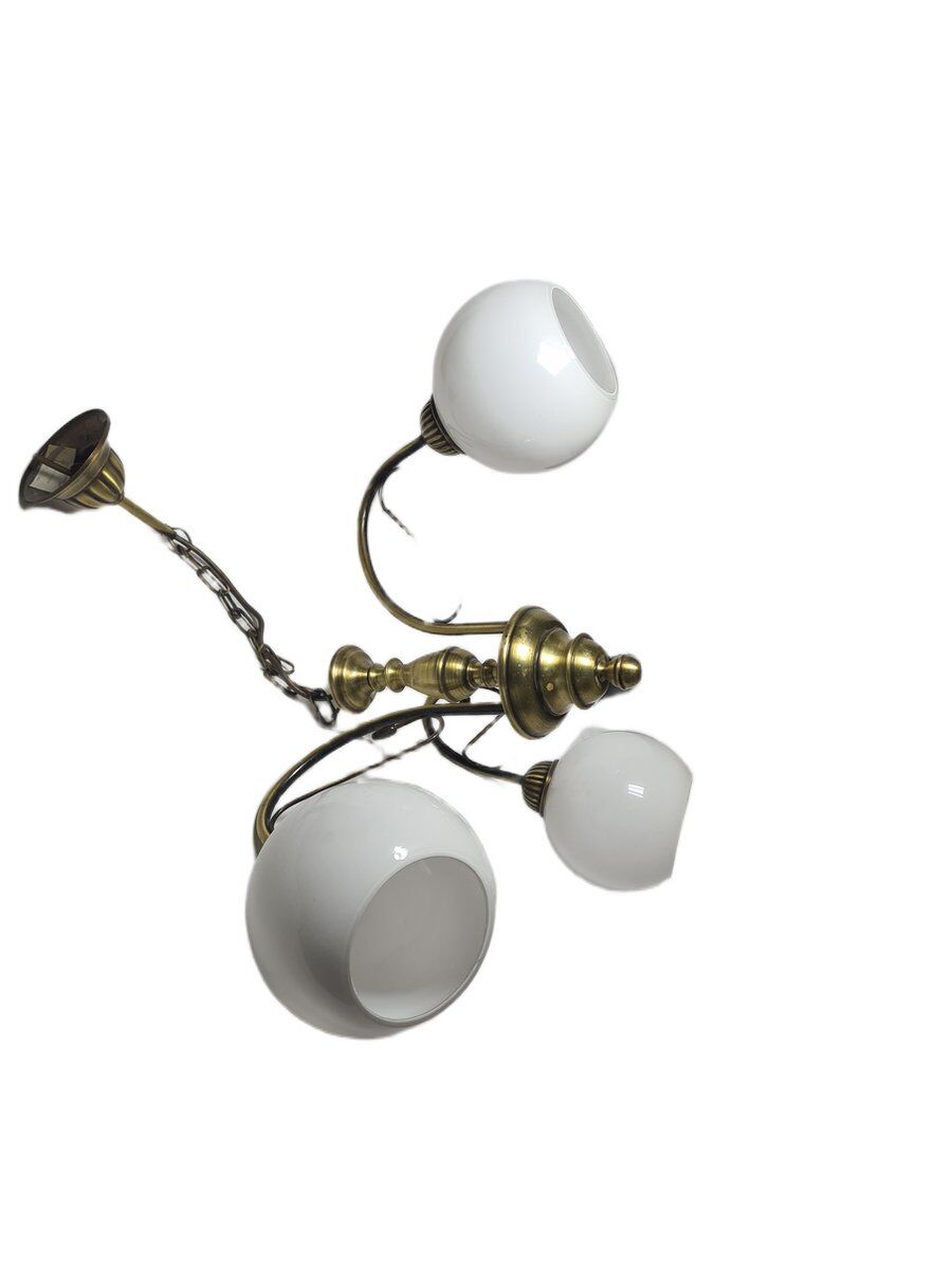 Vintage Art Nouveau chandelier, Poland, 1970s