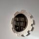 Contemporary French ceramic mirror, "Gioielli" by Renzo Maar.