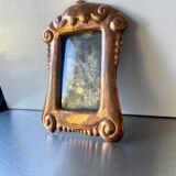 Art nouveau copper metal photo frame