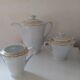 Complete coffee service in porcelain pasta and enamels from Limoges