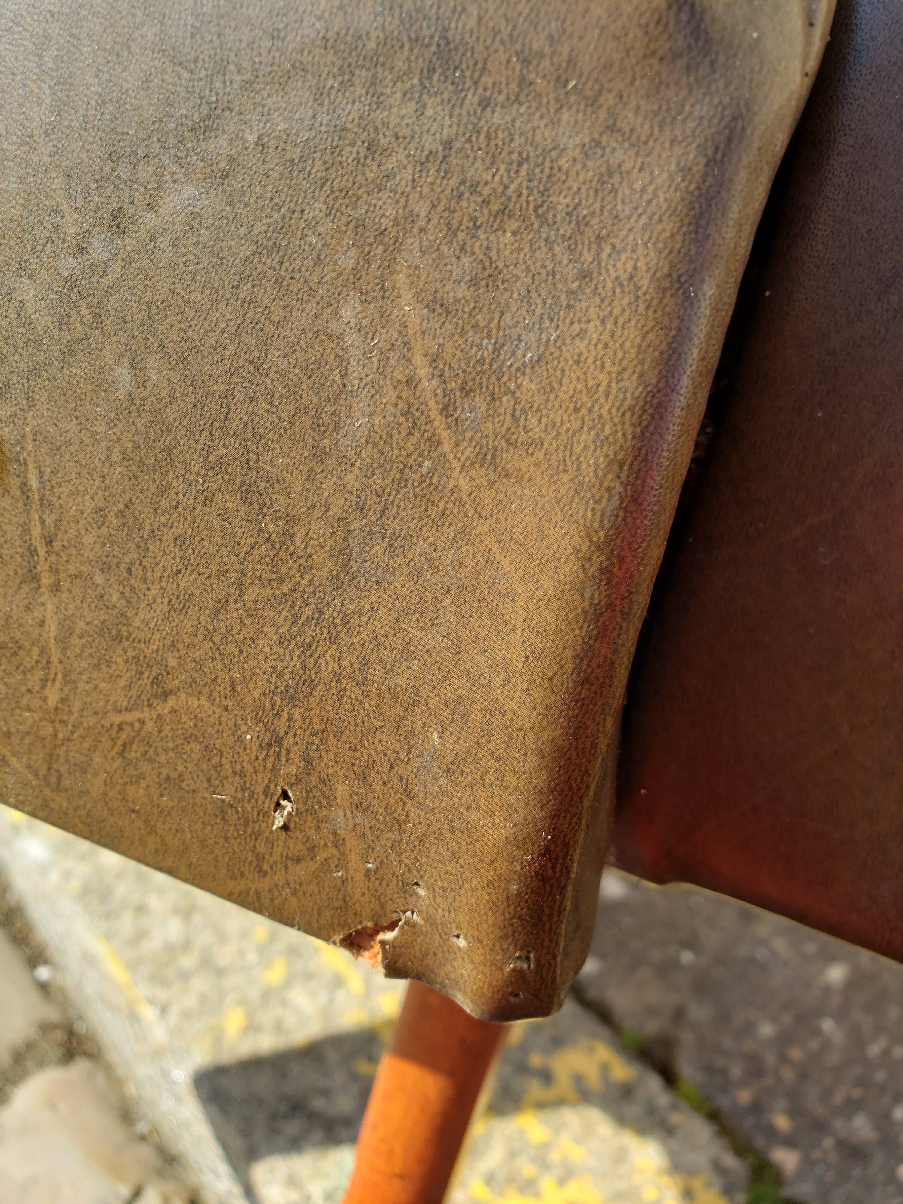 Vintage Scandinavian olive green armchairs