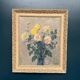 Original Swedish Oil on Panel – “Chrysanthemums” by Max Hellberg – Signed – Vintage & Framed – 68 × 58 cm (26.8" × 22.8")