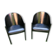 Pair of armchairs Costes signs Philippe Starck edition Aleph around 1980