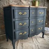 Commode arbalète noire