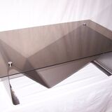 Stainless steel coffee table years 70