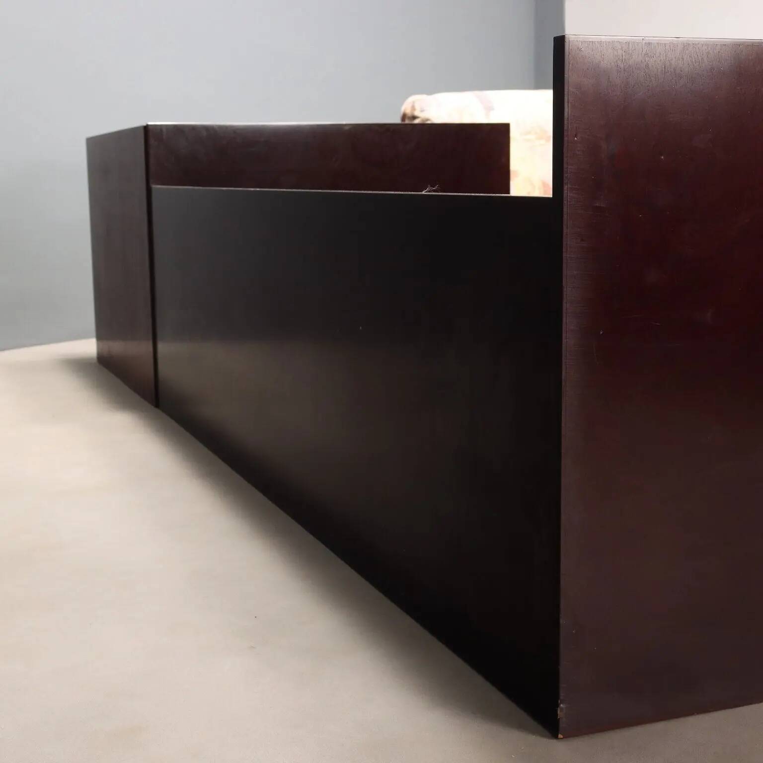 Light simple old marine style in mahogany veneer Italy 20th century