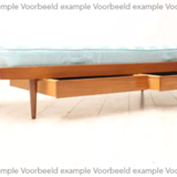 Vintage mid century daybed teak design with drawers