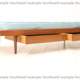 Vintage mid century daybed teak design with drawers